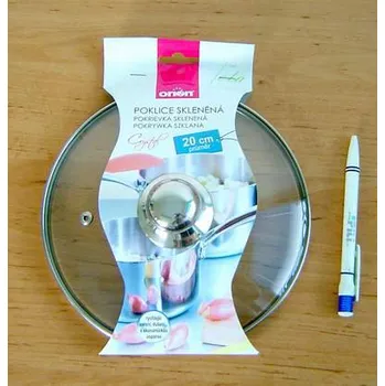 Poklice Poklice skleněná 20 cm sklo/NEREZ