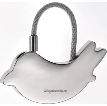 lesklý kovový přívěsek PAJARO ve tvaru ptáčka