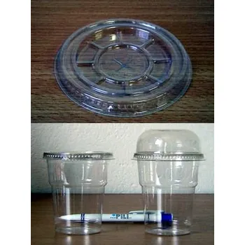 Jednorázové nádobí Kelímek-Víčko rovné 78mm s křížovým otvorem 50ks