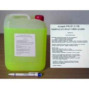 Čistič podlahy Mycí prostředek na strojní mytí podlah nepěnivý 5l bez chlor