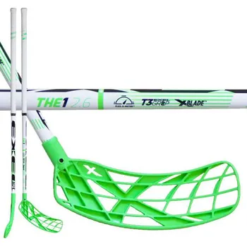 Florbalová hůl Exel THE1 2.6 Green 101cm (=112cm) pravá kulatá (pravá ruka dole)