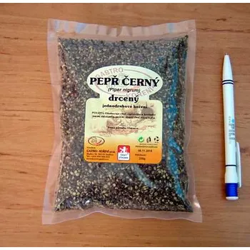 Koření Pepř černý drcený 250g