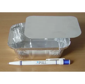 Jednorázové nádobí Miska vanička ALU 470ml 14,5x12x4,1cm 100ks AL