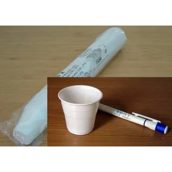 Jednorázové nádobí Kelímek 0,08l bílý PP 100ks ochutnávky