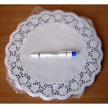 Jednorázové nádobí Rozetka krajka pod dorty papír, 30cm cena=100ks