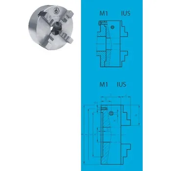 Sklíčidlo TOS Samostředící univerzální sklíčidlo IUS (243801), 4 čelisti 80/4-2M1