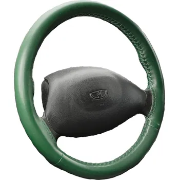 Potah na volant Kožený potah volantu Maria Cavallo světle zelený ( 37-39 cm)