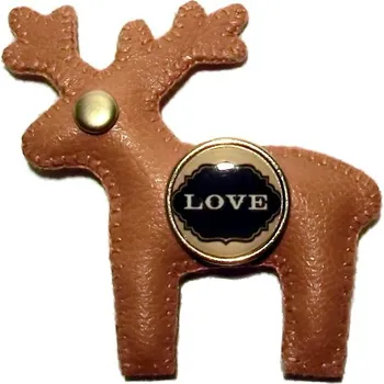 Brož Brož koženková - Jelen UNISEX love