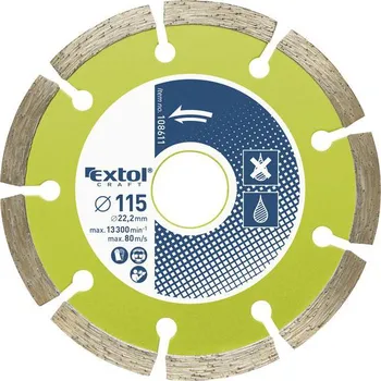 Pilový kotouč EXTOL Diamantový řezný kotouč segmentový (108811, 108812, 108813, 108814, 108815) 115 mm