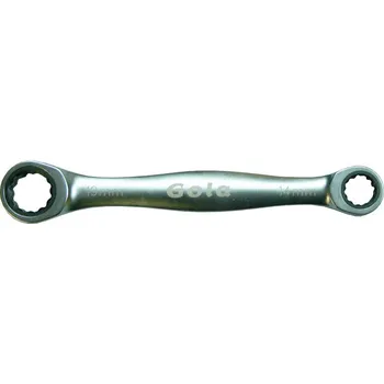 Klíč GOLA Ráčnový oboustranný očkový klíč 611419