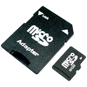 Paměťová karta Micro SDHC 8GB + SD adaptér