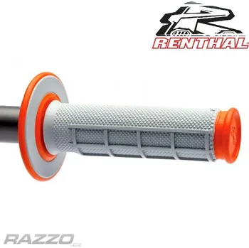 grip Gripy RENTHAL Dual Diamond Waffle Grey Orange