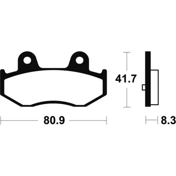 Brzdová destička Zadní brzdové destičky SBS 781HF - Kawasaki SC EPSILON 250ccm - 02>