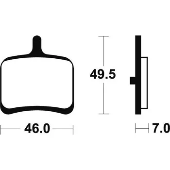Brzdová destička Zadní brzdové destičky SBS 857H.LS - Buell R, 1125ccm - 08>