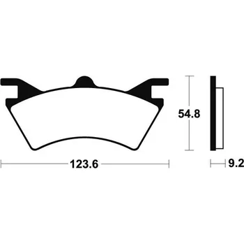 Brzdová destička Zadní brzdové destičky SBS 757RSI - Polaris Sportsman 6x6, 500ccm - 00>