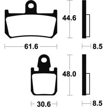 Brzdová destička Přední brzdové destičky SBS 839HS - Yamaha MT-01, 1670ccm - 07-11