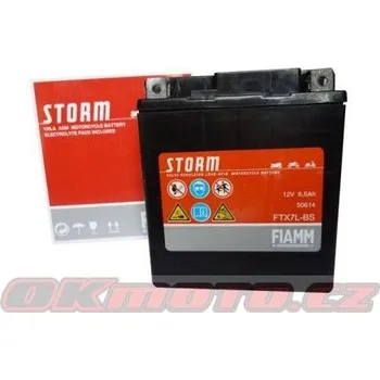 Motobaterie Fiamm (Itálie) Baterie Fiamm FTX7L-BS - Suzuki RV 125 Van Van, 125ccm - 03>06