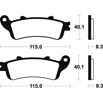Brzdová destička Zadní brzdové destičky SBS 736HF - Honda VTX 1800, 1800ccm - 01-06