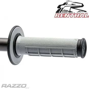 grip Gripy na moto RENTHAL Dual Diamond Waffle Grey Black