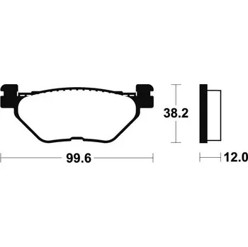 Brzdová destička Zadní brzdové destičky SBS 169HF - Yamaha XP 500 TMAX, 500ccm - 01-03
