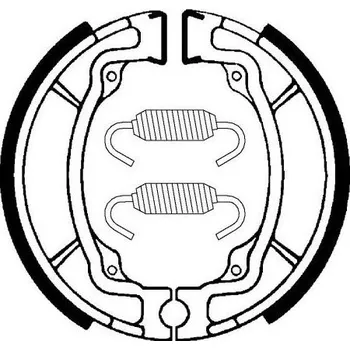 Brzdová destička Zadní brzdové pakny SBS (Bendix) BA 015 - Kawasaki KLX 110ccm - 02>