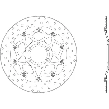 Brzdový kotouč Brembo (Itálie) Přední brzdový kotouč Brembo 78B40863 - Suzuki GSX-R 600, 600ccm - 08>10