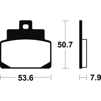 Brzdová destička Brembo (Itálie) Přední brzdové destičky Brembo 07021 - Aprilia SR, 125ccm - 99>