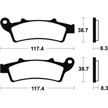 Brzdová destička Brembo (Itálie) Přední brzdové destičky Brembo 07045XS - Aprilia Scarabeo, 200ccm - 07>