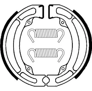 Brzdová destička Zadní brzdové pakny SBS (Bendix) BA 017 - Suzuki DR-Z 125, 125ccm - 03>