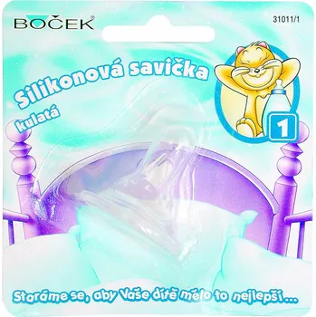 Babyono BOČEK Savička silikon kulatá - čaj