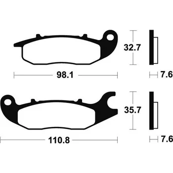 Brzdová destička Přední brzdové destičky SBS 797HF - Honda ST 125 Dax, 125ccm - 22-24