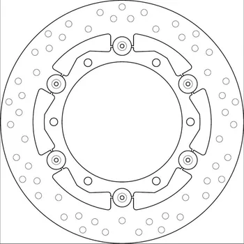 Brzdový kotouč Brembo (Itálie) Přední brzdový kotouč Brembo 78B40818 - Yamaha XP 500 TMAX, 500ccm - 08-11