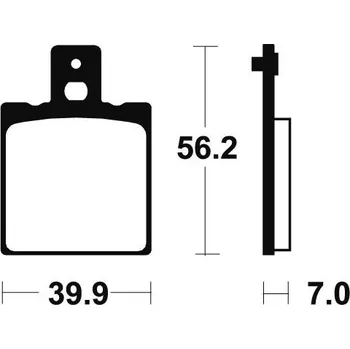 Brzdová destička Zadní brzdové destičky SBS 519LS - Bimota DB7, 1099ccm - 09>