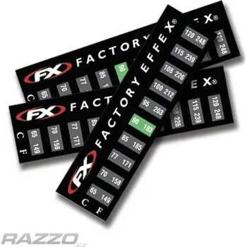 Domácí teploměr Nalepovací teploměr Factory Effex Temp Stickers