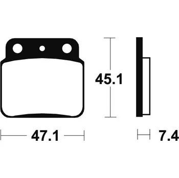 Brzdová destička Zadní brzdové destičky SBS 649SI - Kawasaki KFX 400ccm - 02>