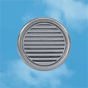 Větrací mřížka Haco větrací mřížka kruhová se síťovinou NVM 110 nerezová