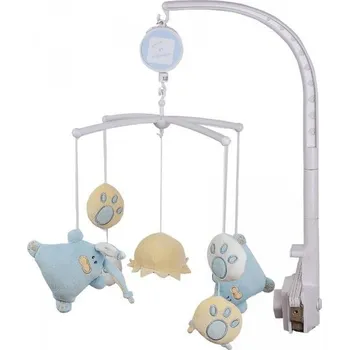 Kolotoč nad postýlku DOUDOU ET COMPAGNIE Muzikální kolotoč Zajíc modrý