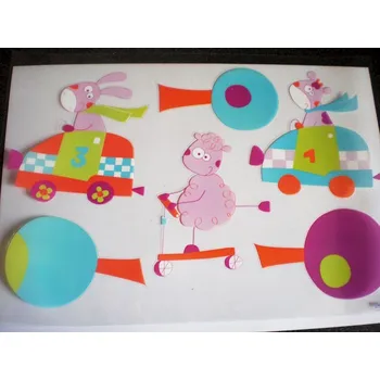 Samolepící dekorace Babymoov-Samolepící dekorace 15kusů - Závody