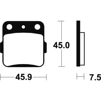 Brzdová destička Přední brzdové destičky SBS 592RSI - Yamaha YFM FWAK-FWAN 4x4 GRIZZLY 600ccm - 98>01