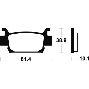 Brzdová destička Přední brzdové destičky SBS 829SI - Honda TRX 500ccm - 05>