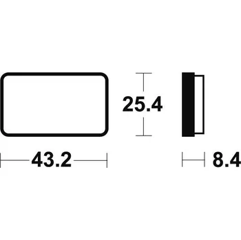 Brzdová destička Zadní brzdové destičky SBS 827ATS - Artic Cat 4x4 (FIS) Aut. (Man. Hand Brake), 400ccm - 03>04