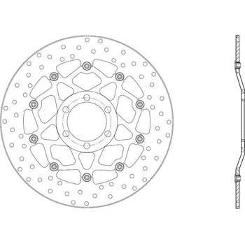 Brzdový kotouč Brembo (Itálie) Přední brzdový kotouč Brembo - Suzuki GSX-R 1000, 1000ccm - 03-04