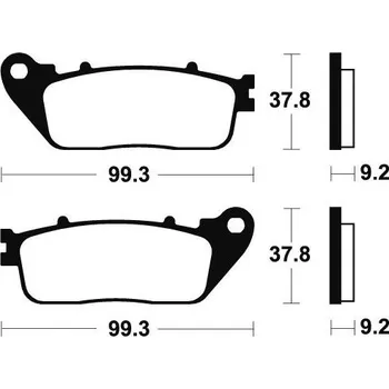 Brzdová destička Zadní brzdové destičky SBS 862LS - Honda CB 1000 R, 1000ccm - 08-16