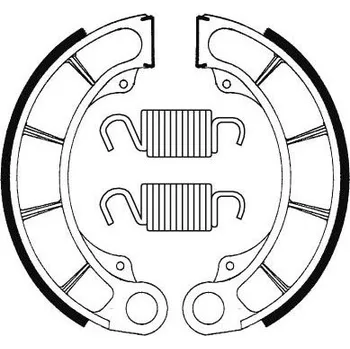 Brzdová destička Zadní brzdové pakny SBS (Bendix) BA 198 - Honda Pantheon FES 150ccm - 98>02