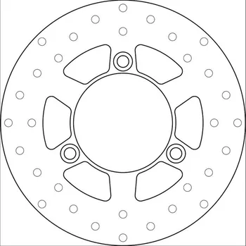 Brzdový kotouč Brembo (Itálie) Zadní brzdový kotouč Brembo - Suzuki Sixteen, 150ccm - 08>