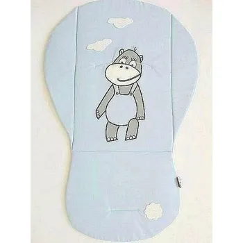 Příslušenství pro přepravu dětí MeeMee Podložka do kočárku HIPPO- světle modrá s obláčky