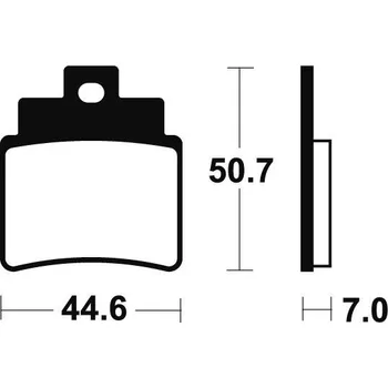 Brzdová destička Zadní brzdové destičky SBS 775SI - Kymco KXR, 250ccm - 04>