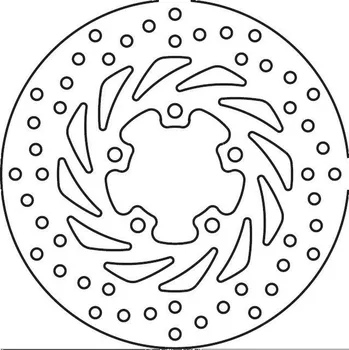 Brzdový kotouč Brembo (Itálie) Zadní brzdový kotouč Brembo - Aprilia Sportcity Cube, 300ccm - 08>