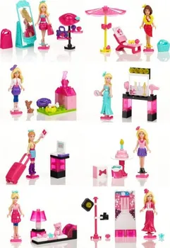 Stavebnice Mega Bloks Mega Bloks Micro - Barbie figurky, set 12 ks