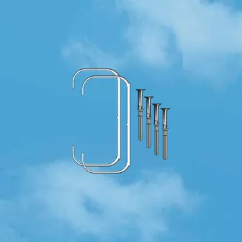 Příslušenství pro vzduchotechniku Edil Plast, Refax PŘÍCHYTKY pro vzduchotechnické potrubí čtyřhranné []120x60 plast 2ks/bal.